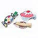 KOONY Baby Girls Hair Clips Cartoon Design Embroidered Patches Barrettes 12pc (Candy)