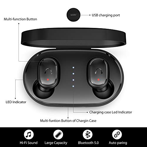 Wireless Earbuds, UMIDIGI Upods Wireless Headphones Bluetooth 5.0 Sweatproof Earphones 24H Playtime  - //coolthings.us