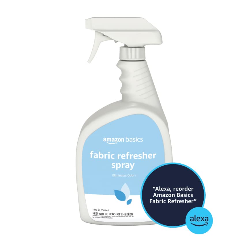 Amazon Basics Fabric Spray, Fabric Freshner, Fresh Scent, 32 fl oz, Pack of 2