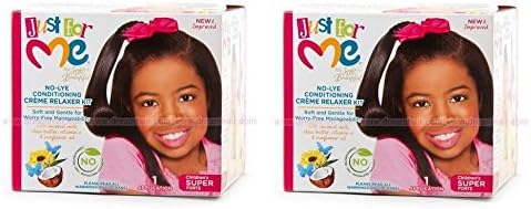 [ Pack Of 2] JUST FOR ME CHILDREN NO-LYE CONDITION CREME RELAXER SYSTEM SUPER