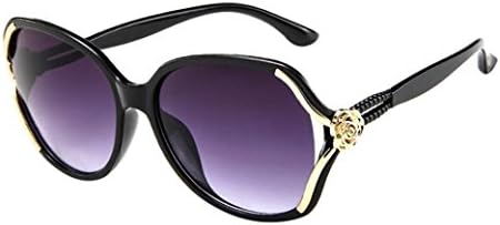 CLEARANCE! TOAMEN MENS WOMENS VINTAGE RETRO ROSE BIG FRAME TRENDY FASHION SHADES SUNGLASSES - OFFERING FULL UV400 PROTECTION - SUITABLE FOR OUTDOOR ACTIVITIES (Color D)