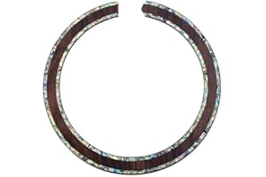 Tekidica 1x Acoustic Guitar Rosette Abalone Rosewood Inlay Luthier B15