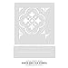 Santa Ana Tile Stencil - Cement Tile Stencils - DIY Portuguese Tiles - Reusable Stencils for Home Decor (Medium Tile Stencil Size 8x8)