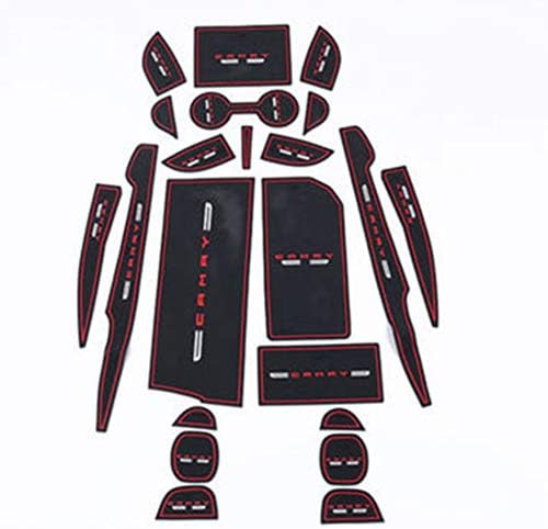 Atreus 1set Interior Door Mat Cup Pads Holder Gate Slot Pad for Toyota Camry 2018 Center Console Organizer