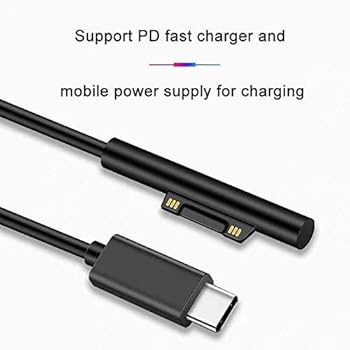 Lnl 15v Surface Connect To Usb C Cable Works With 45w Usb C Pd Chargers Charges Microsoft Surface Pro 6 Pro 5 Pro 4 Pro 3 Surface Book Surface Go Surface