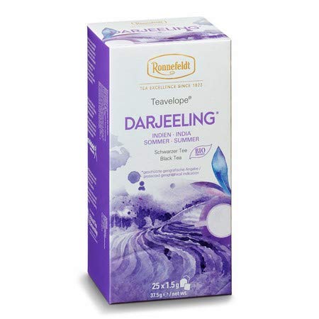 Ronnefeldt Teavelope "Darjeeling" - Bio Schwarztee, 25 Teebeutel, 37,5 g