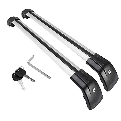 MotorFansClub Crossbars Fit for Hyundai Tucson 2016 2017 2018 Lockable Baggage Luggage Racks Roof Racks Rail Cross Bar (2 PCS)