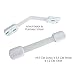 Lumenon Child Safety Locks - Latches to Baby Proof Cabinets, Drawers, Appliances, Toilet Seat - No Drilling - Adjustable Length - 6 Pack, White