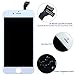 RSTH LCD Screen Touch Digitizer Display Frame Assembly Replacement Kit for iPhone 6 - White
