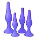 Tracy's Dog 4 Piece Silicone Anal Plugs Anal Trainer Butt Plug Kit Sex Toy