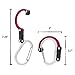 GEAR AID HEROCLIP Carabiner Clip and Hook (Medium) for Camping, Backpack, and Garage, Hot Rod Red