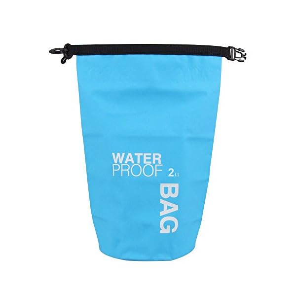 WINGONEER-Waterproof-Bag-Waterproof-Case-for-Swimming-Surfing-Fishing-Boating-Skiing-Camping-and-Other-Outdoor-Sports-Protest-Your-Personal-Item-Against-Water-Rain-Snow-and-Sweat-2L-Blue