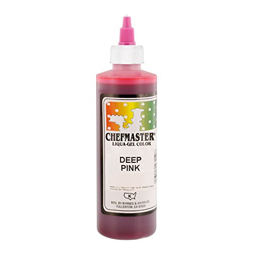 Chefmaster by US Cake Supply 10.5-Ounce Liqua-Gel Cake Food Coloring Deep Pink