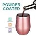 NEWBEA 12 oz Wine Tumbler with Lid, Double Wall Vacuum Insulated Stemless Glass, Stainless Steel Wine Cup Perfect for Wine, Coffee, Drinks, Champagne, Cocktails