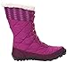 Columbia Girls' Youth Minx Mid II Waterproof Omni-Heat-K Snow Boot, Intense Violet/Flame Orange, 5 M US Big Kid