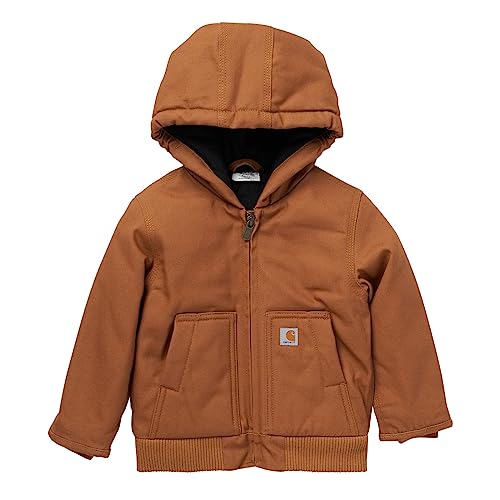 Carhartt Kid's CP8552 Canvas Insulated Hooded Active Jac - Boys