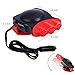 Portable Car Heater, Car Defroster Defogger, Heating Cooling Fan, 30 Seconds Fast Heating, Auto Ceramic Heater Windshield Defroster that Plugs Into Cigarette Lighter 12V 150W 3-Outlet