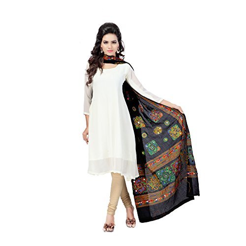 banjara women's kutch work cotton dupatta chakachak