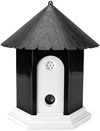 Joycentre Durable Waterproof Outdoor Ultrasonic Dog Anti Bark Control Device Pet Barker Stopper Anti Bark Off Limiter Pet Trainer (Black)