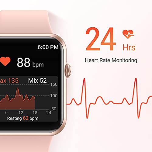Letsfit IW2 Smart Watch, 1.55 Inch LCD Color Screen Smartwatch for