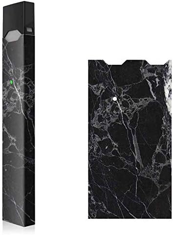 Skin Wrap Juul Skin | Juul Decal | Juul Wrap | Juul Decal | Juul Sticker Easy to Apply/Remove | Scratch Resistant 3M Vinyl Coating - Marble Black