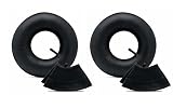 Rudman 3.50-4 Inch Premium Replacement Inner Tube for Small Tires/Tyres - 2 Pack