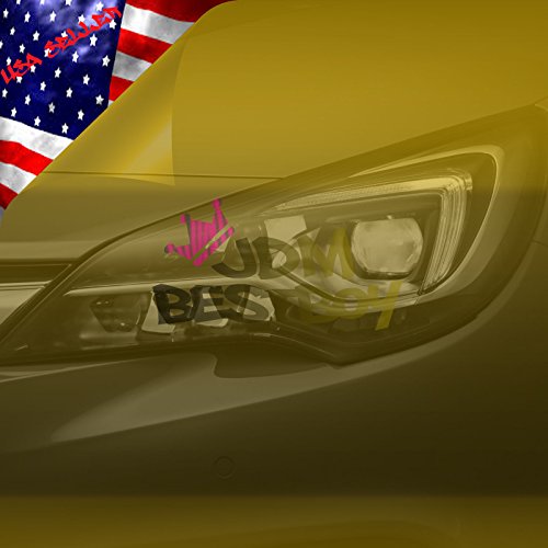 1 Glossy+Golden+Headlight+Taillight+Adhesive