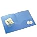 Avery Translucent Two-Pocket Folder, Blue (47811) primary