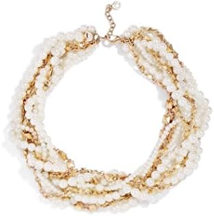 Baublebar Maxine Faux Pearl &amp; Chain Multistrand Collar Necklace