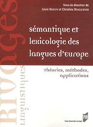 Sémantique et lexicologie des langues d'Europe