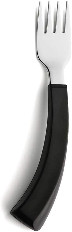 Amefa 300100B000486 Select 3001 Fork for Left-Handed Users, Stainless Steel, Black, Gabel für Linkshänder