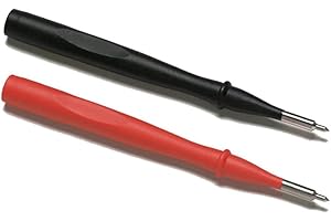 TP4 2 Piece Slim Reach Test Probe Set with Stainless Steel Tip, 1000V Voltage, 10A Current, 4mm Tip Diameter Compatible with 