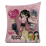 Bratz Kidz Fashion Pack 8 Mix 'N Match Fashion Pieces Outfits for Doll Includes Denim & Pink Clothing & Shoes