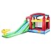 Costzon Inflatable Moonwalk Water Slide Pool Bounce House Jumper Bouncer Castle Without Blower