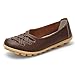 Women's Leather Loafer Casual Flat Shoes Rubber Sole Shoes