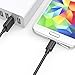 Gembonics 1ft / 30cm Premium Micro USB to USB Cable High Speed USB 2.0 A Male to Micro B for Android, Samsung, HTC, Nokia, Portable Charger, Power Bank, Smartphones, Tablets and More (Black)