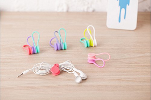 QICI Strong Magnetic Twist Ties,Winder Cable Organizer,Unique Fidget Cable Management,16 Pack Multi Color