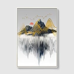 SIGNFORD Framed Canvas Home Artwork Decoration Abstract Scenery...