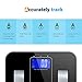 Bathroom Weight Scale, Lumsing Digital Body Fat Scale with Tempered Glass Surface and 10 Users Auto Recognition, 400lbs/180kg Capacity (Black)