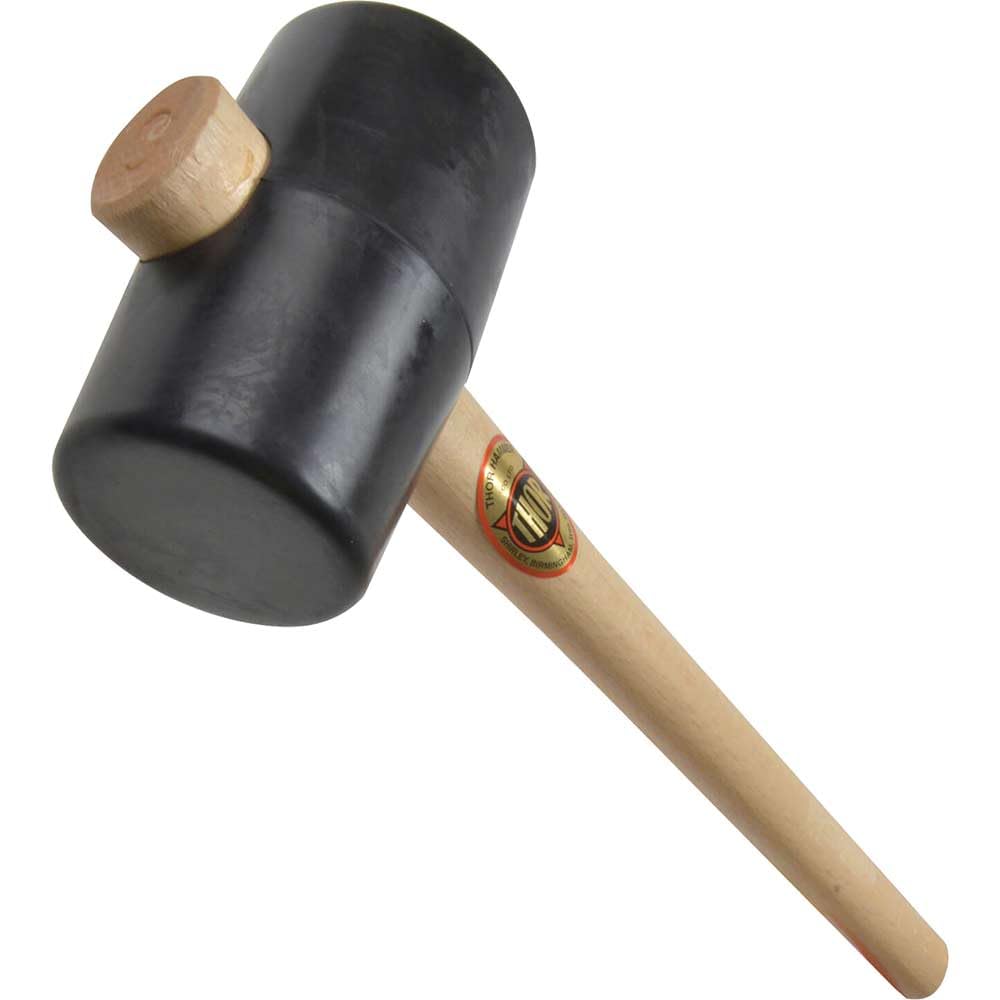 Thor THO954 954 Black Rubber Mallet 3 in