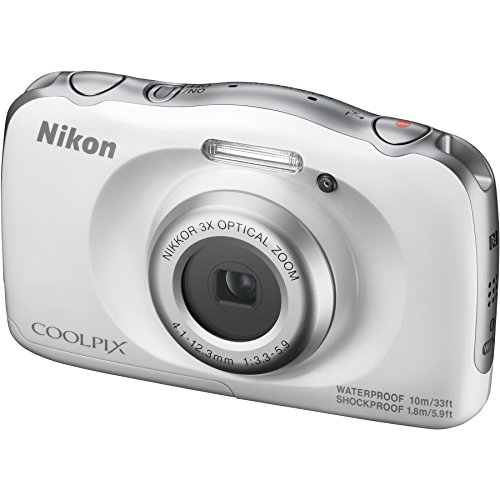 Nikon-COOLPIX-W100-Waterproof-Digital-Camera-White-with-16GB-Card-Battery-Floating-Strap-and-Bundle