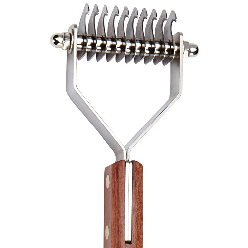 Master Grooming Tools Stripping Tools with Wooden Handles — Stripping Tools for Grooming Dogs - 10-Blade Style - Thumbnail 2