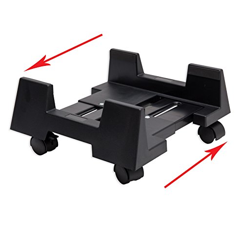 Syba CPU Plastic Stand for ATX Case with Adjustable Width & 4 Caster Wheels (SY-ACC65010)