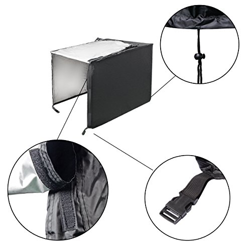 PENCK Outdoor Weatherproof Waterproof UV Resistant Universal Generator Cover, 210D Oxford Fabric Black(for generators up to 32 Inch(L) x24 Inch(W) x24 Inch(H)