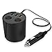 Car Cup Charger, Momocity Quick Charge 3.0 Port USB Charger [Built-in Safety Protection] + 2-Socket Cigarette Lighter Splitter for iPhone iPad Smartphones Tablet Camera Dashcam GPS and More