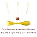 12 Pack Sporks,Durable & BPA Free Tritan Sporks,Spoon Fork & Knife Combo Utensils,6 Colors,Best Flatware Mess Kit for Camping&Outdoor Activities,with Bottle Opener and Portable Bag (multicolor)