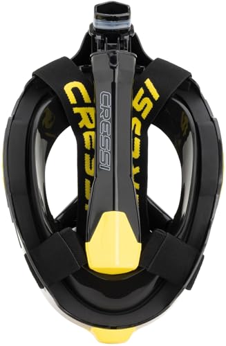 Cressi Bali Full Face Snorkel Mask - Panoramic Diving Mask - Dry-Top Tech & Snorkel Set - Cam Mount & Scuba Diving Equipment
