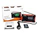 TIVDIO V-116 Portable Shortwave Radio with AM FM Transistor Support Micro-SD Card AUX Input MP3 Player Speaker Alarm Clock Sleep Timer(Black and Orange)