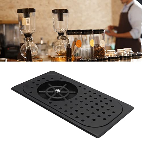 Photo 1 of Rinser, Embedded Glass Sink Rinser High Pressure Washing Easy To Install 304 Stainless Steel Multi Angle Flushing with Drip Tray for Bar (Black A)