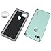 Google Pixel 2 XL Magnetic Case, CoverON Bios Series Minimalist Slim Fit Hard Protective Cover with Embedded Magnet Plate for Car Mounts for Pixel 2 XL / 2XL - Powder Blue and Gray